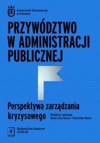 Przywództwo w administracji publicznej. - okładka książki