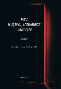 Tabu w języku, literaturze i kulturze - okładka książki