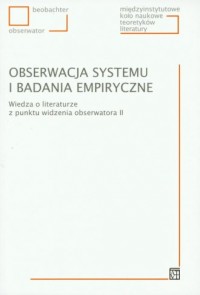 Obserwacja systemu i badania empiryczne. - okładka książki