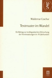 Textmuster im Wandel. Ein Beitrag - okładka książki