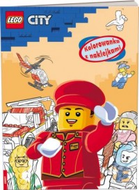 Lego city. Kolorowanka z naklejkami - okładka książki