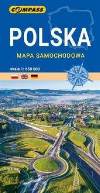 Mapa samochodowa Polski 1: 650 - okładka książki