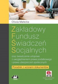 Zakładowy fundusz świadczeń socjalnych - okładka książki