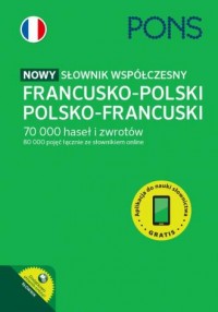 Nowy słownik współczesny francusko-polski, - okładka podręcznika