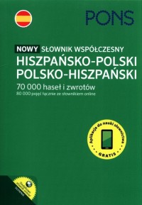 Nowy słownik współczesny hiszpańsko-polski, - okładka podręcznika