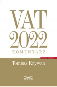 VAT 2022. Komentarz - okładka książki