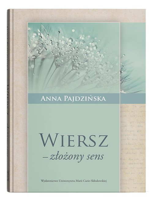 Wiersz złożony sens - okładka książki
