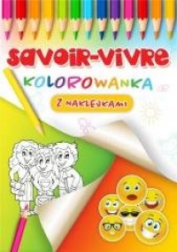 Savoir-vivre kolorowanka - okładka książki