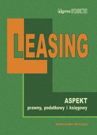 Leasing na nowych zasadach aspekt - okładka książki