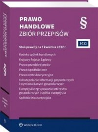 Prawo handlowe Zbiór przepisów - okładka książki