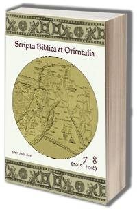 Scripta Biblica et Orientalia 7-8 - okładka książki