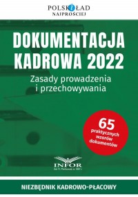 Dokumentacja kadrowa 2022. Zasady - okładka książki