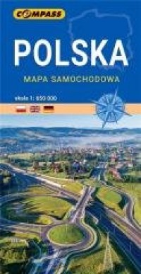 Mapa samochodowa. Polska 1:650 - okładka książki