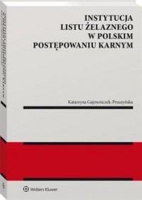 Instytucja listu żelaznego w polskim - okładka książki