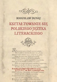 Kształtowanie się polskiego języka - okładka książki