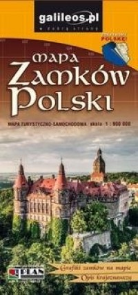 Mapa Zamków Polski 1:900 000  - okładka książki