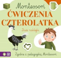 Montessori. Ćwiczenia czterolatka - okładka książki
