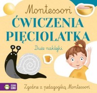 Montessori. Ćwiczenia pięciolatka - okładka książki