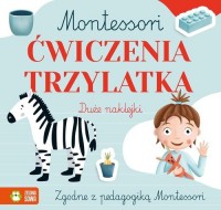 Montessori. Ćwiczenia trzylatka - okładka książki