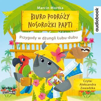 Biuro podróży nosorożki Papti. - pudełko audiobooku