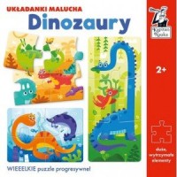 Dinozaury. Układanki malucha - okładka książki
