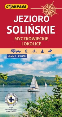 Mapa - Jezioro Solińskie, Myczkowieckie - okładka książki