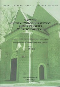 Słownik historyczno-geograficzny - okładka książki