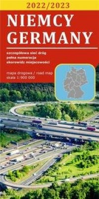Mapa drogowa Niemcy 1:900 000 lam - okładka książki