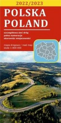 Mapa drogowa Polska 1:800 000 lam - okładka książki