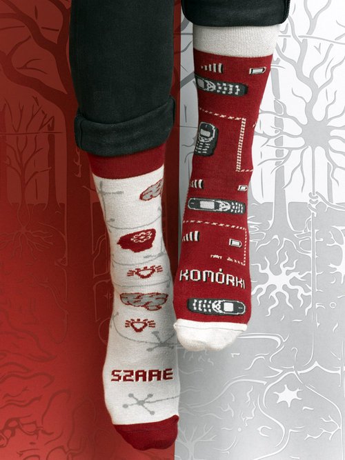 Skarpety Szare komórki 43-46 - zdjęcie akcesoriów