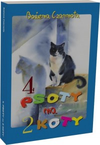 Cztery psoty na dwa koty - okładka książki
