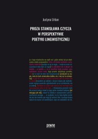 Proza Stanisława Czycza w perspektywie - okładka książki