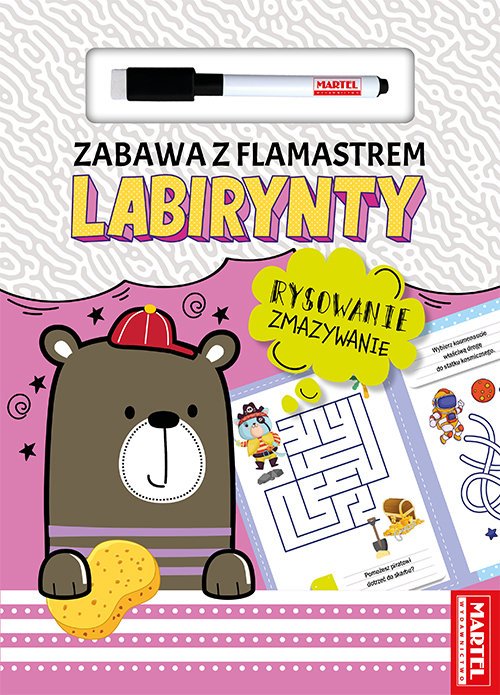 Zabawa z flamastrem. Labirynty - okładka książki