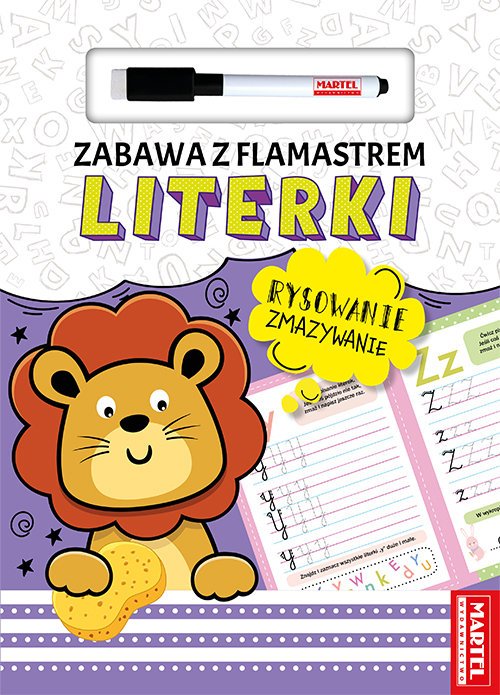 Zabawa z flamastrem. Literki - okładka książki