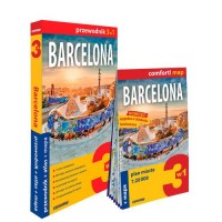 Barcelona 3w1: przewodnik + atlas - okładka książki