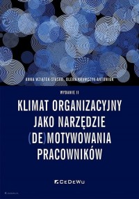 Klimat organizacyjny jako narzędzie - okładka książki
