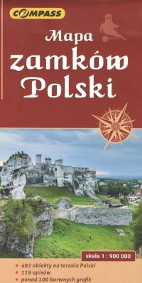Mapa zamków Polski - okładka książki