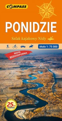 Ponidzie Szlak kajakowy Nidy Mapa - okładka książki