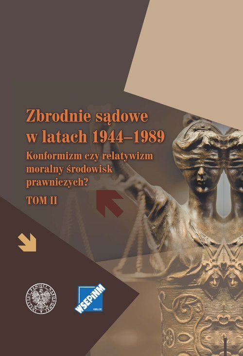 Zbrodnie sądowe w latach 1944-1989. - okładka książki