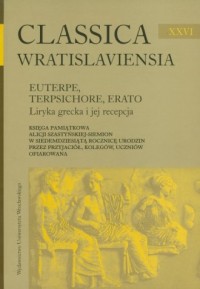 Classica Wratislaviensia XXVI. - okładka książki