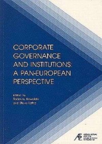Corporate governance and institutions: - okładka książki