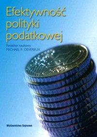 Efektywność polityki podatkowej - okładka książki