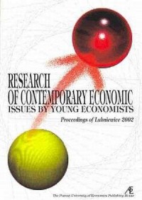 Research of Contemporary Economic - okładka książki