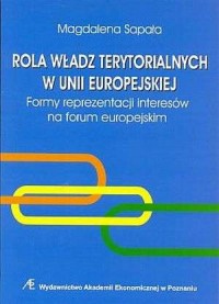 Rola władz terytorialnych w UE - okładka książki