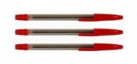 Długopis Stick czerwony 50szt - zdjęcie produktu