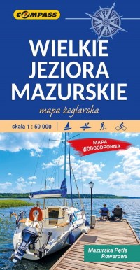 Map. tur.- Wielkie Jeziora Mazurskie - okładka książki