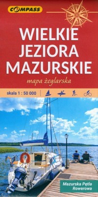 Mapa turys. - Wielkie Jeziora Mazurskie - okładka książki