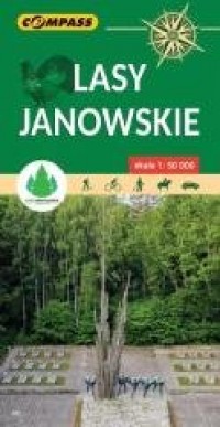 Mapa turystyczna - Lasy Janowskie - okładka książki