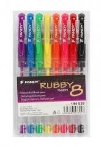 Długopis żelowy Rubby neon 8 kolorów - zdjęcie produktu