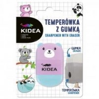 Temperówka z gumką Misie KIDEA - zdjęcie produktu